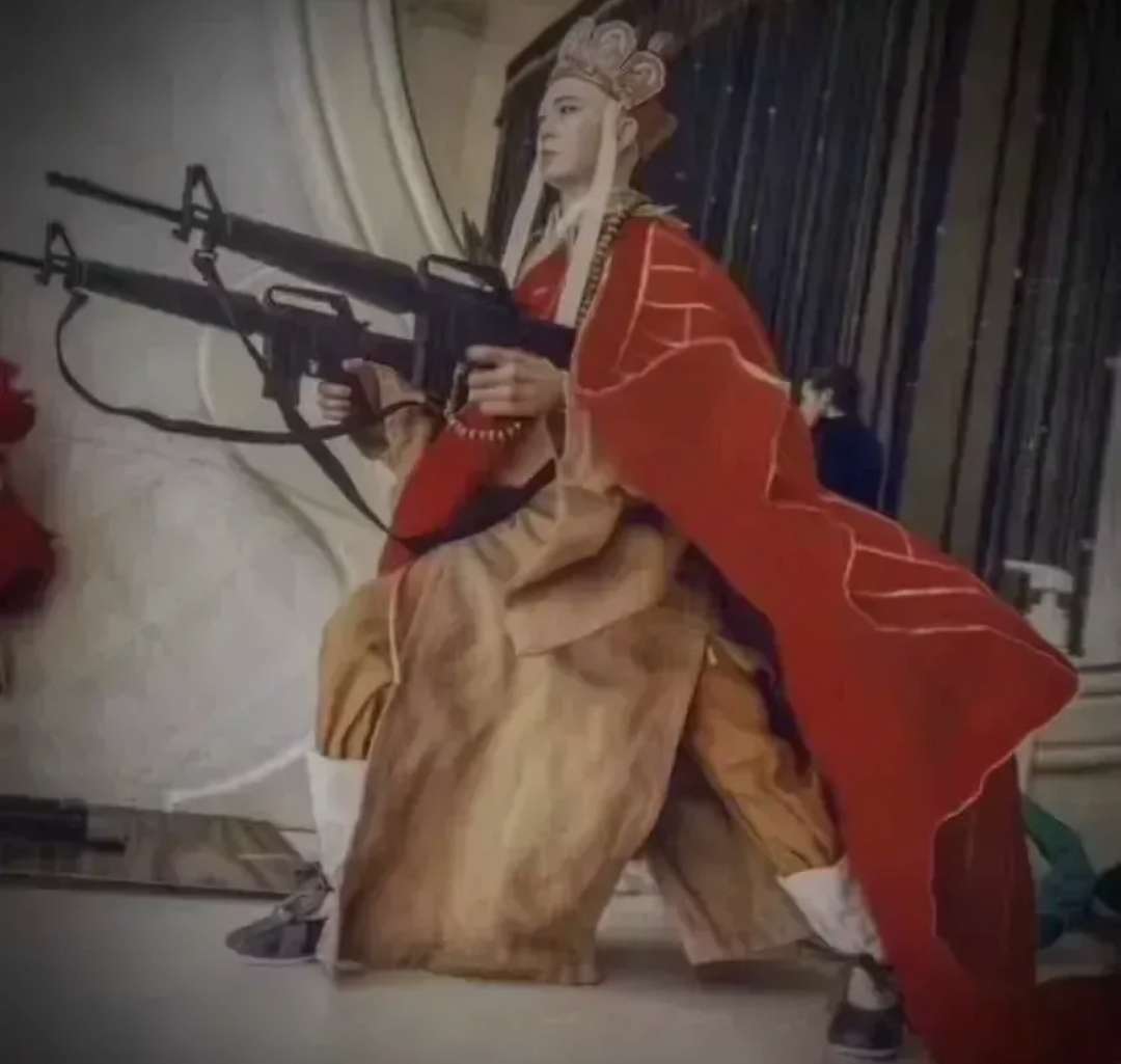 自己倒在